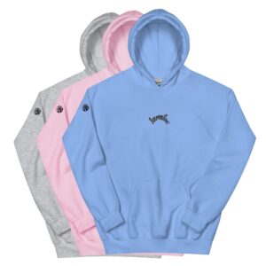 "Vampirzähne" Hoodie (grau/blau/rosa)