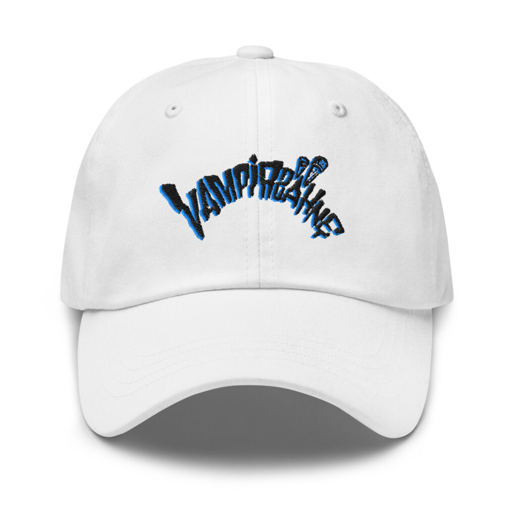 "Vampirzähne" - Dad-Hat (weiß/schwarz)